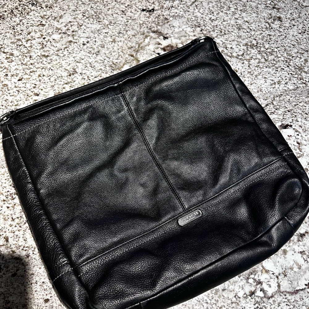 Coach Black Leather Hobo Bag F23293